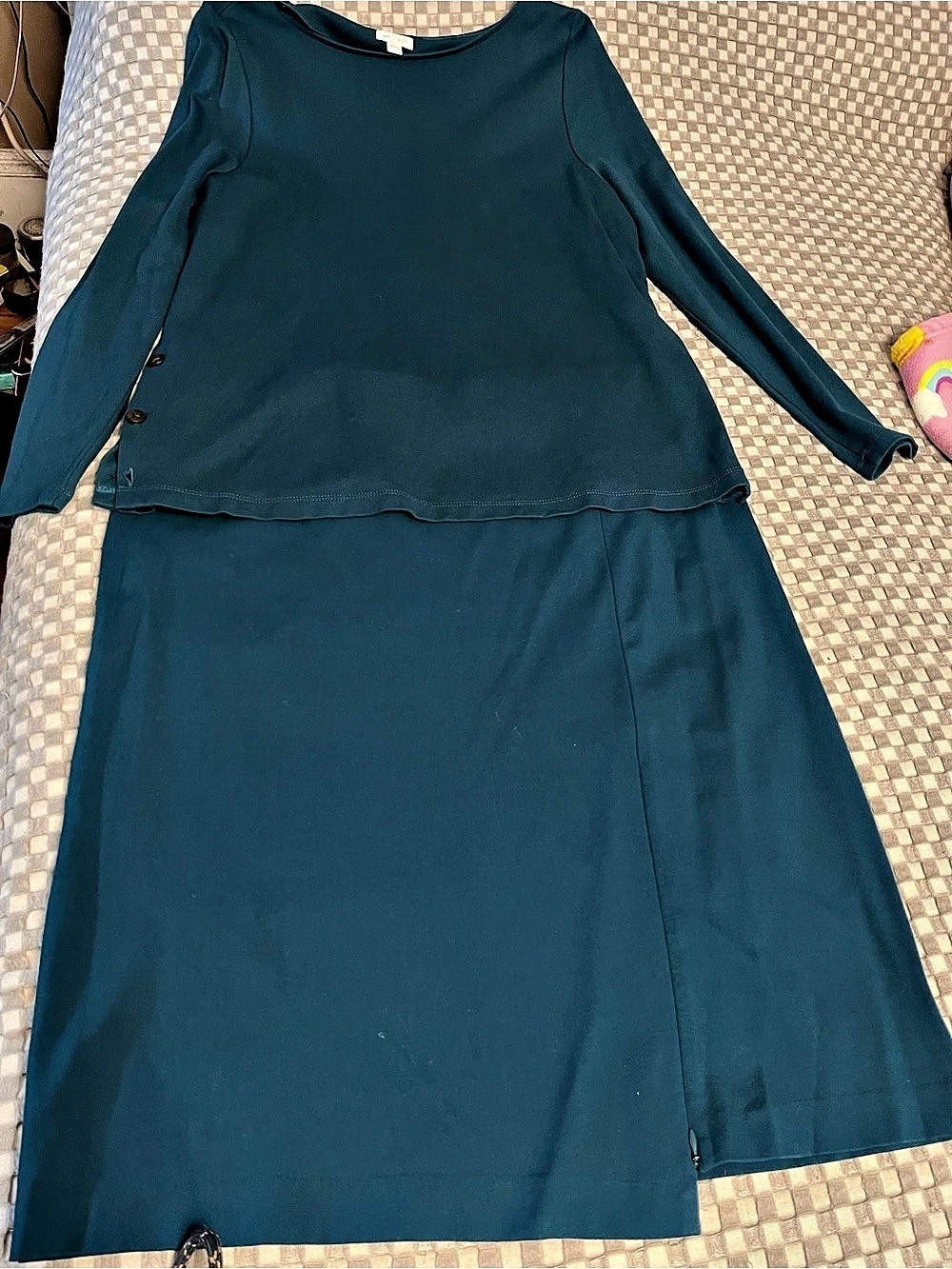 JJill set / 2 pieces top & skirt teal size L - GU